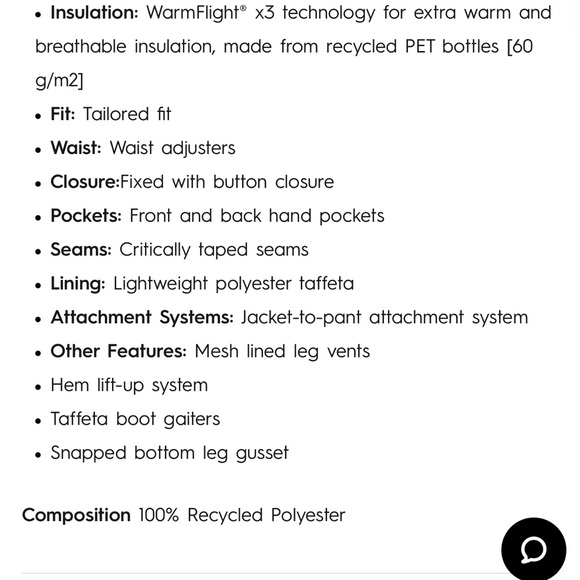 Roxy Ski Snowboard Backyard Pant White - Picture 11 of 12